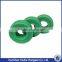 Green and white cnc precision machining parts