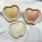 Factory OEM apple Shape Make up Face Shimmer Highlighter Baked Powder Glow Loose Makeup Highlighter Powder Polvo De Cara