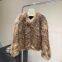 Haining ORIGINAL AESTHETIC IMPORT  Fur back Fur striped FUR coat for Women