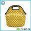 Christmas design neoprene food container with adjustable detachable strap