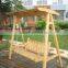 Outdoor solid wood outdoor garden swing hanging wooden swing