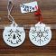 Christmas decor Hollow out ceramic hanging ornament