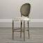 Louis rattan dining chair fabric antique finish solid woodchair