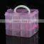 Plastic 3layers nail storage box