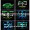 Wholesale el Wire Framed Colorful Glasses for Party Wedding in USA Market