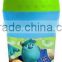 BPA free PMMA 3D Printed Plastic Bottle for Kids with Straw Plastic Cartoon Drinking Bottle for Kid