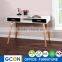 Ash wood legs wood small writing desk with drawers