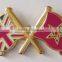 Professional manufacturer national cross flag pin badge