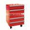 JGA Retro Style 1 Drawer 50L Mini Toolbox Refrigerator , Safe Fridge With 4 Wheels Bottom Freezer