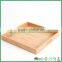 Bamboo wood serving tray with handle