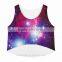 Fashion Custom Printing Cotton Gym Womens Tank Tops Singlet