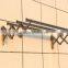 Folding Stainless Steel Push pull Metal Hanger Rack