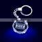 Octangle Crystal Key Ring With LED Light