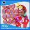 Sport events promo frisbee confetti crepe paper streamer