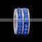 Wholesale 5*10mm 14 Colors Stainless Steel Crystal Rhinestone Pave Birthstone European Charm Spacer Beads SEB-LG204