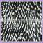 acrylic long pile synthetic fur fabric jacquard knitting fabric white/black