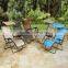 Folding round lounge chair