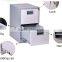 Modern Office Furniture 2 Drawer Metal Ironing Board Stainless Steel File Cabinet