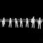 model figure, plastic miniature white human figure for 1/100
