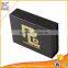 black flat pack square hat box for flower