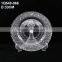 Wholesale clear glass charger plate with gold / silver beaded for wedding , cheap price