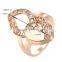 Platinum New Fashion European Style Inlay Zircon Party Ring Fine Girl Gift