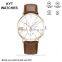 2016 KYT Japan Movt Quartz Watch Stainless Steel back 10atm Water Resistant leather band Chronograph Men Gift WristWatches