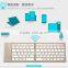 Wireless Folding Bluetooth Keyboard, Mini Aluminum Foldable Bluetooth Keyboard For IOS/Android/Windows
