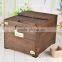 Decoration wood corners heavy toast color solid wood rice storage box