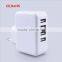 CE,RoHS approved fast charging 5V 4.5A 4 usb port mobile travel charger