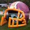 outdoor fun pvc tarpaulin inflatable football helmet tunnel