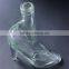 factory unique fancy high-heeled shoes shape glass bottle for wine,vodka,liquor,juice,whisky