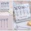 Wedding favor and gift XO fruit fork Stainless Steel Shape Metal Fruit Fork