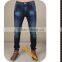 Classical Five Pockets Slim Fit 100% Cotton Denim Jeans Trousers for Men