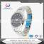 Black dial calendar tungsten steel watches for men's