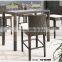 Nice design white color garden rattan furniture bar table and chair eco-friendly bar set
