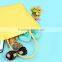 Hot selling 2016 bright yellow leather shopping bag with small wallet                        
                                                Quality Choice