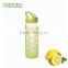 high quality borosilicate glass water bottle with heat-resistant silicone sleeve and PP handle