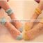 Beautiful crystal women socks yarn ; summer socks yarn ; mechanical polyester spandex covered yarn