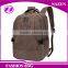 China Manufacturer Khaki Canvas Travel Bag Outdoor Backpack trendy canvas backpacks for men women