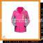 Women's breathable outdoor jacket waterproof 228T taslon with waterproof and breathable membrane+300g micro fleece lining