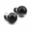 Fashion Accessories Black Pearl Double Ball Earrings