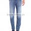 Men's super slim fit straight leg jeans/ super slim jeans for men/Men's classic five pocket stone wash jeans