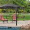 Aluminium Large Deluxe Gazebo - Mushroom/Cappuccino