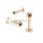Rose Gold PLate Labret Lip Monroe Tragus Body Piercing Jewelry