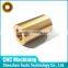 Custom made precision OEM cnc turning Brass Pipe Bushing in China