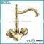 classical double handle basin faucet Gold faucet