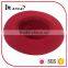New Fashion 100% Wool Red Felt Fedora Hat