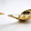 Hot sale New design TPR handle gold plating stainless steel serving ladle