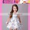 2016 cartoon printed Princess baby little queen dresses latest design baby little girls dresses